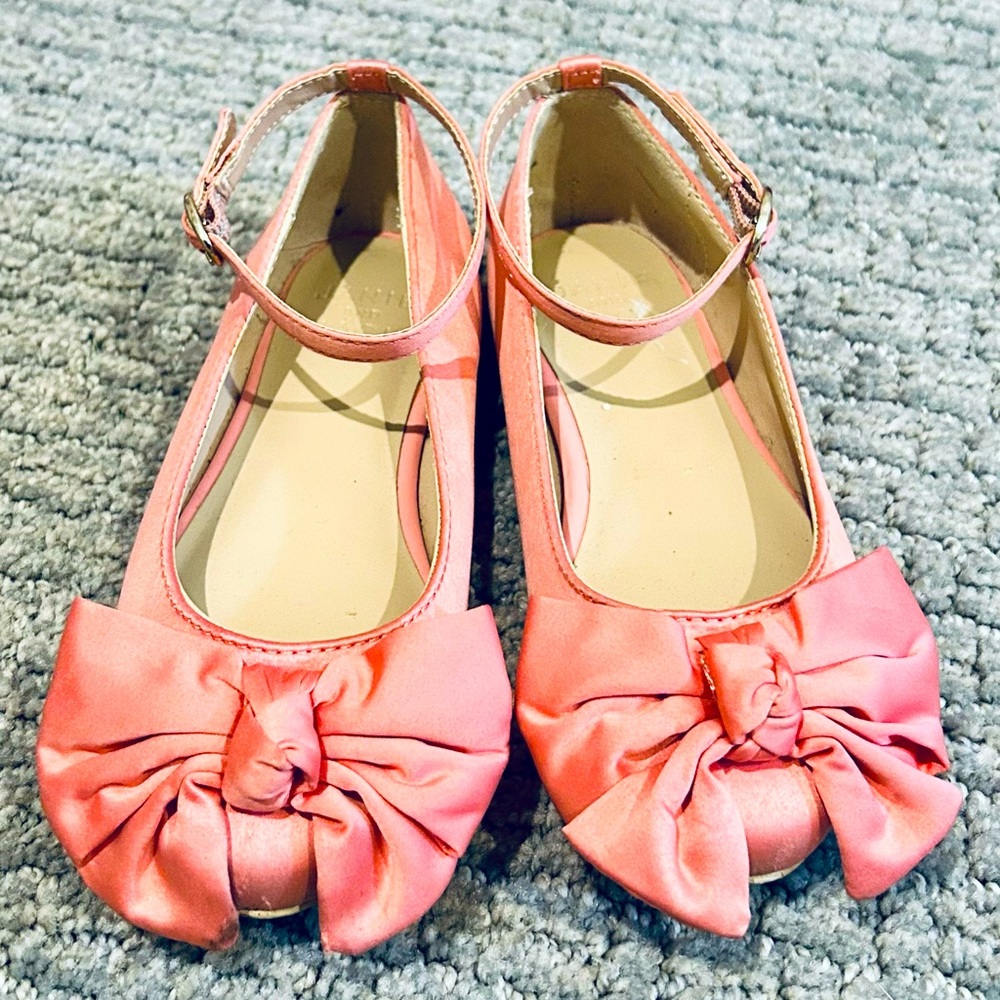 Janie and Jack Ankle Strap Bow Flat